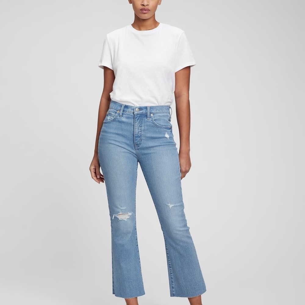 Gap high rise kick fit jeans